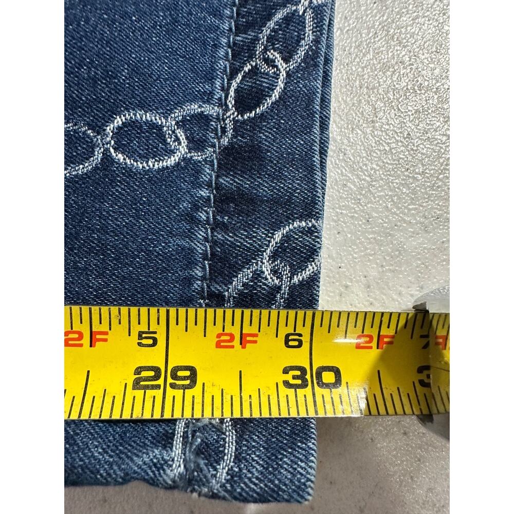 NEW J. McLaughlin Jeans Bashford All-over Chains WIDE LEG 6 Trousers Pants A31 - Picture 8 of 8